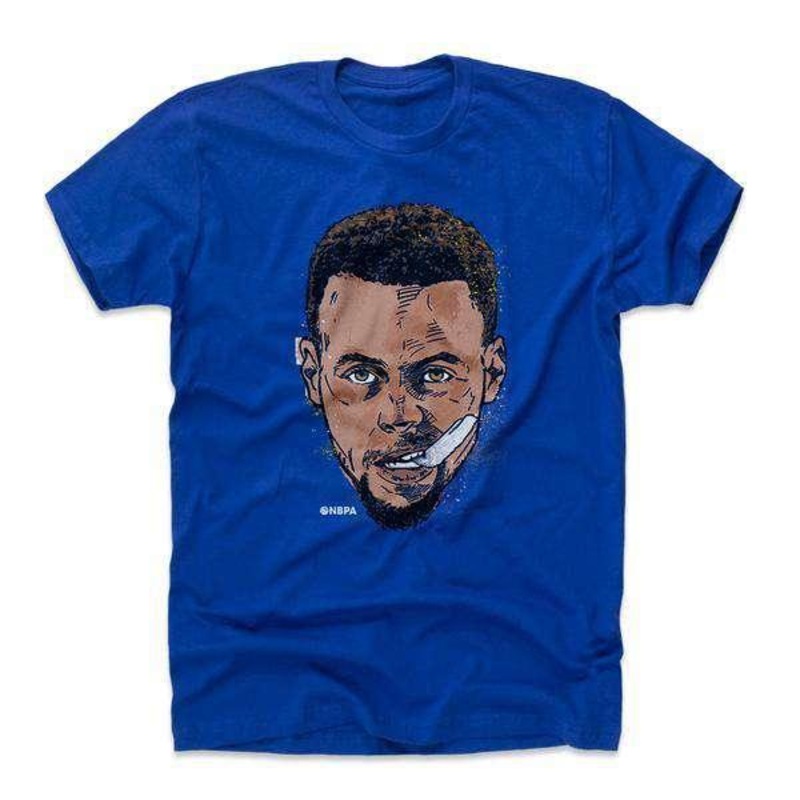Steph Curry Golden State Warriors 500 Level NBA Mouthguard T-Shirt – Royal Blue