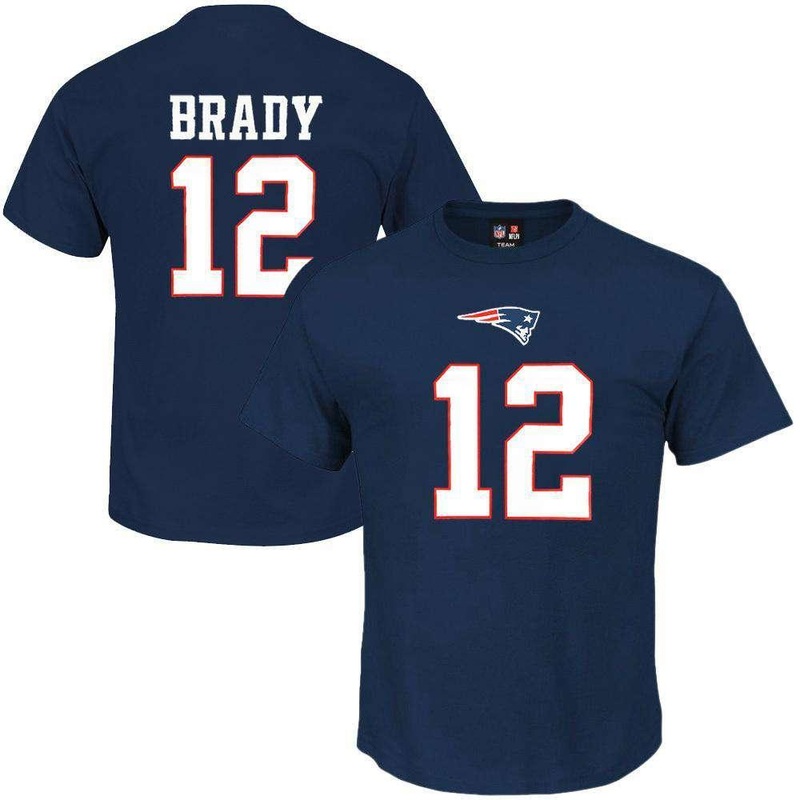 Tom Brady New England Patriots NFL PA Player T-Shirt – Navy