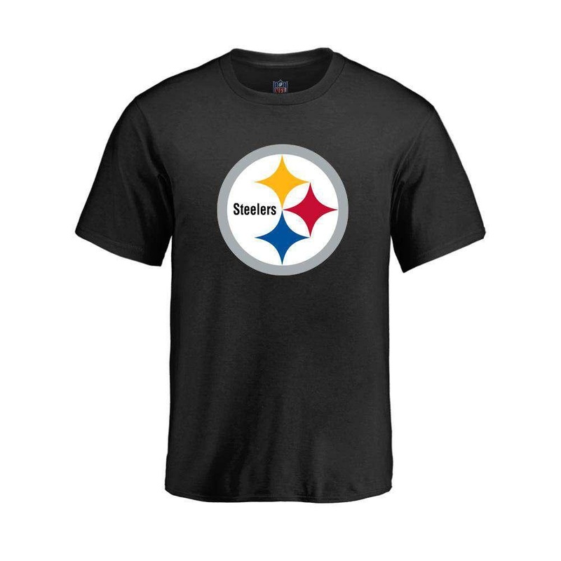 Youths Pittsburgh Steelers NFL Team Primary Logo T-Shirt – Black