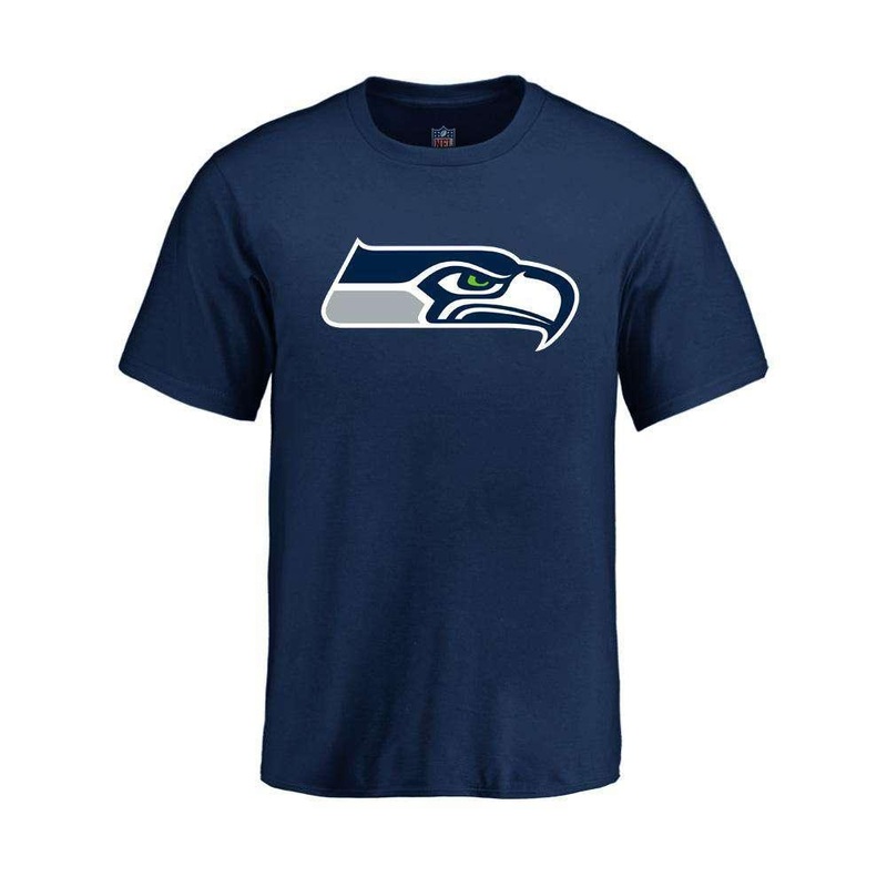 Youths Seattle Seahawks NFL Team Primary Logo T-Shirt – Navy
