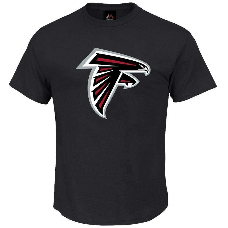 Atlanta Falcons Majestic NFL Team Prism Logo T-Shirt – Black