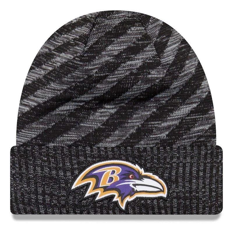 Baltimore Ravens New Era NFL 2018 NFL Sideline TD Knit Beanie – Black