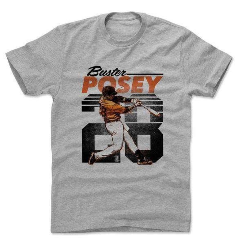 Buster Posey San Francisco Giants 500 Level MLB Retro T-Shirt – Grey