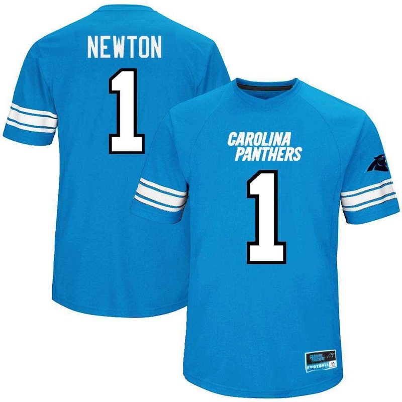 Cam Newton Carolina Panthers Majestic NFL Hashmark Replica Jersey – Blue