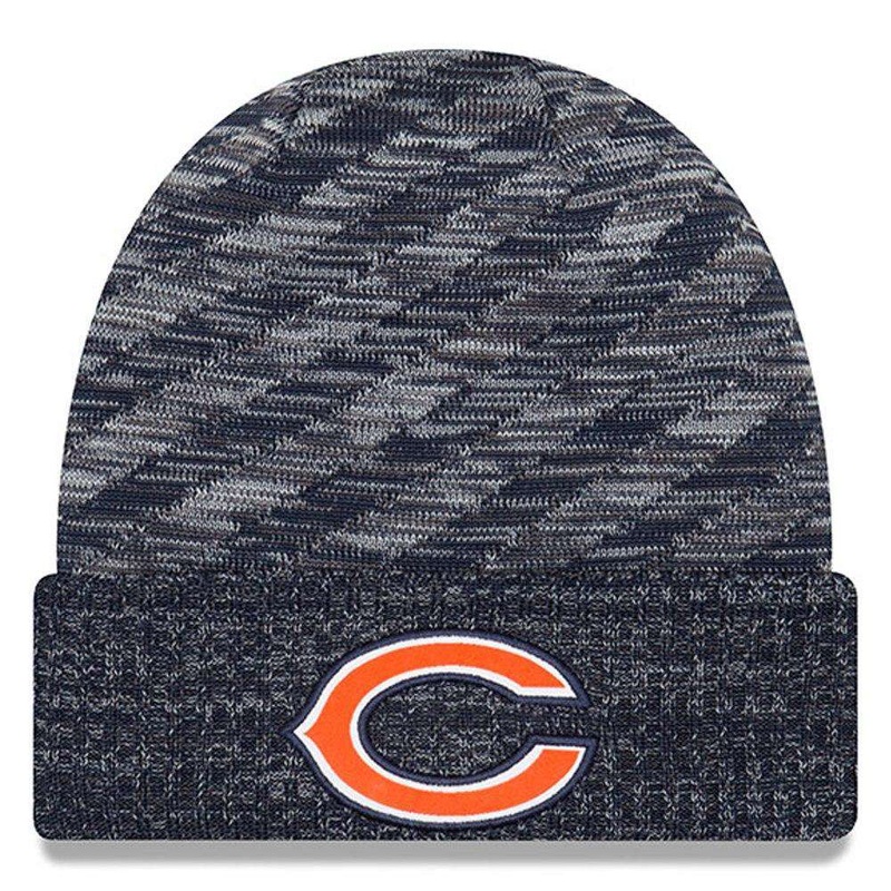 Chicago Bears New Era NFL 2018 NFL Sideline TD Knit Beanie – Navy