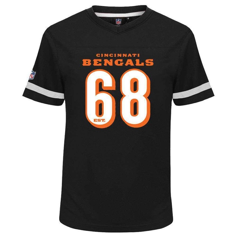 Cincinnati Bengals Majestic NFL Poly Mesh Jersey Shirt – Black