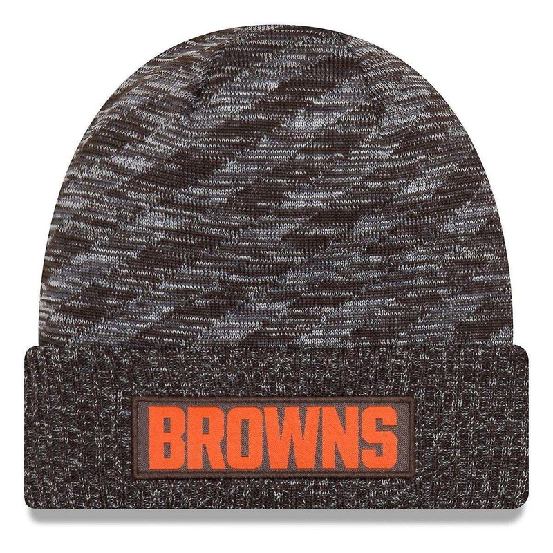 Cleveland Browns New Era NFL 2018 NFL Sideline TD Knit Beanie – Brown