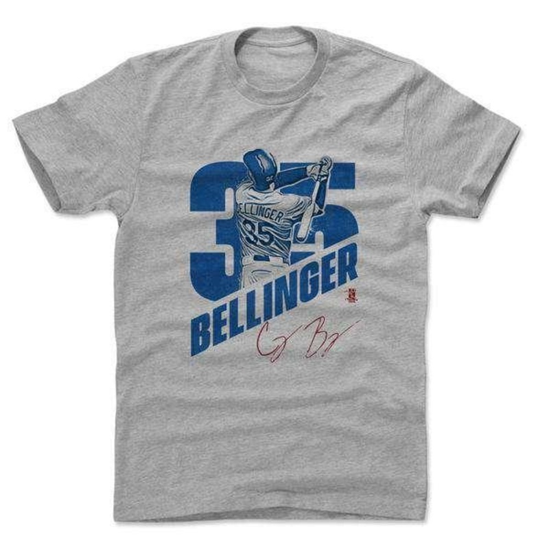 Cody Bellinger Los Angeles Dodgers 500 Level MLB Cut T-Shirt – Grey