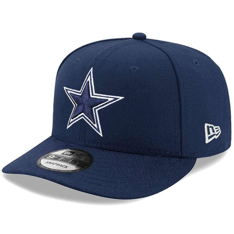 Dallas Cowboys New Era NFL Team Pre-Curved 9FIFTY Snapback Hat – Navy
