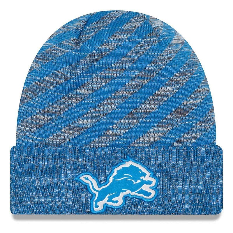 Detroit Lions New Era NFL 2018 NFL Sideline TD Knit Beanie – Blue