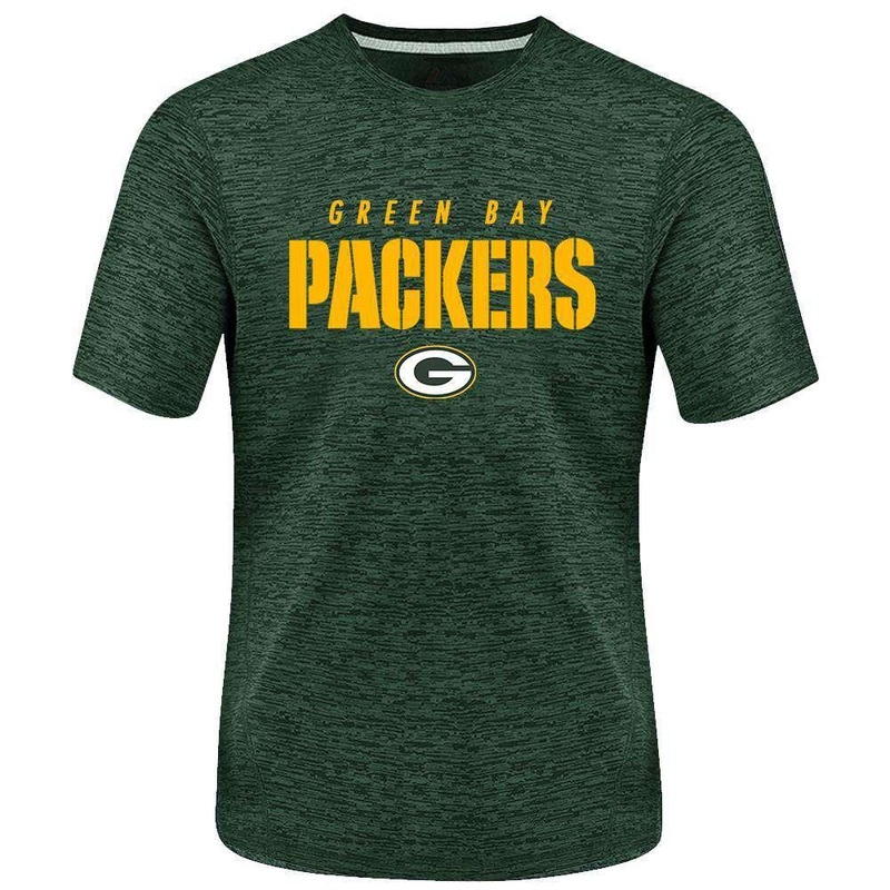 Green Bay Packers Majestic NFL Ultra Streak Performance T-Shirt – Green