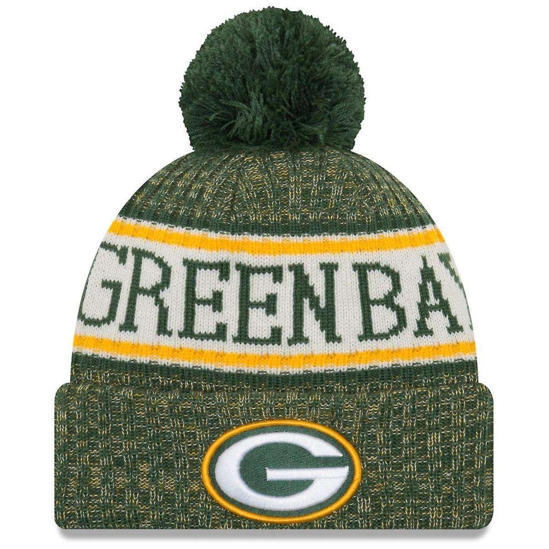 Green Bay Packers New Era NFL 2018 NFL Sideline Knit Beanie – Green