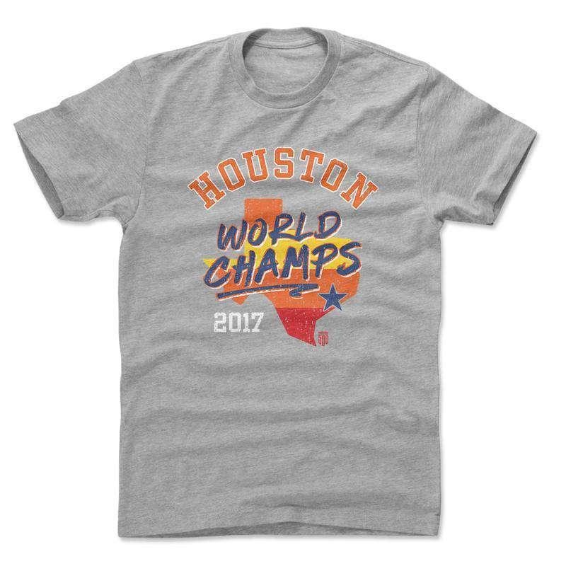 Houston Astros 500 Level MLB 2017 World Champs T-Shirt – Grey