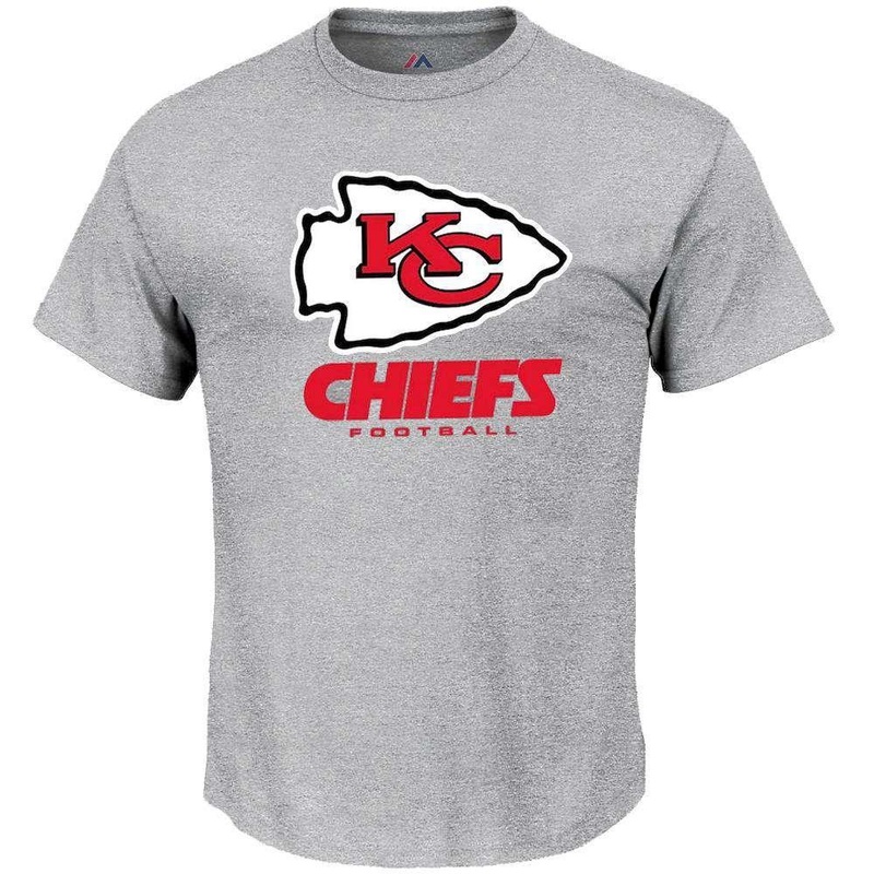 Kansas City Chiefs Majestic NFL Critical Victory T-Shirt – Steel Heather