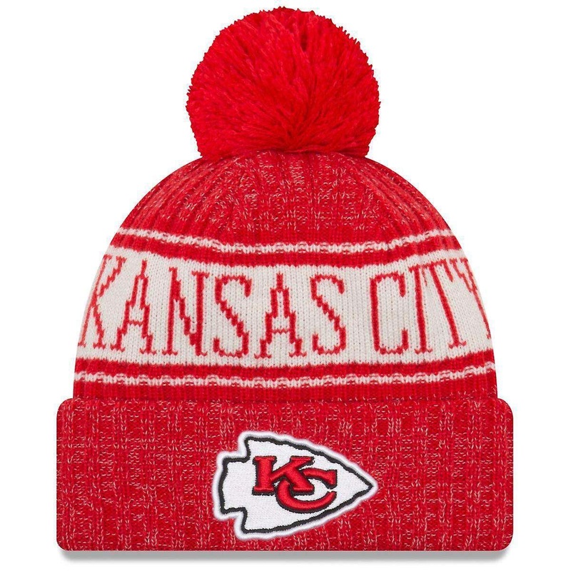 Kansas City Chiefs New Era NFL 2018 NFL Sideline Knit Beanie – Red