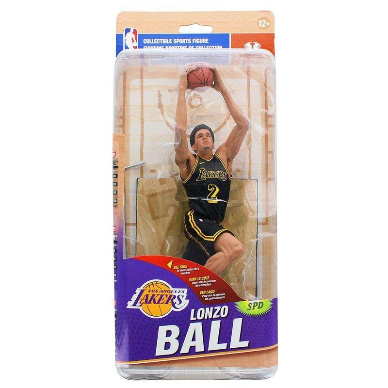 Lonzo Ball Los Angeles Lakers McFarlane NBA Series 32 Gold 7″ Figure – Black City Edition