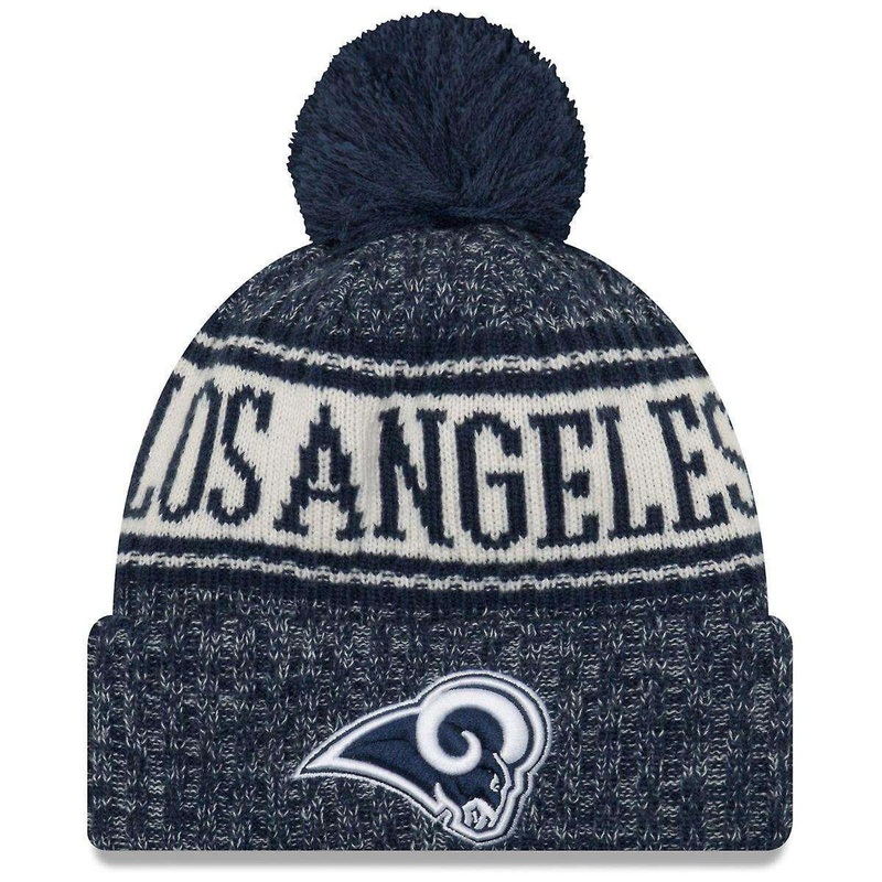 Los Angeles Rams New Era NFL 2018 NFL Sideline Knit Beanie – Navy