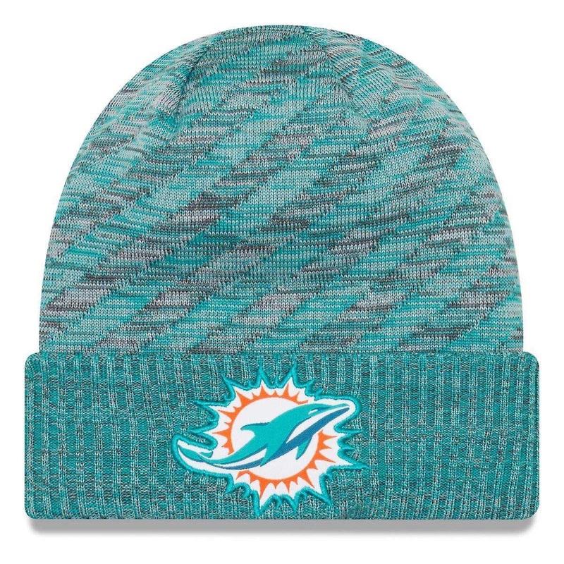 Miami Dolphins New Era NFL 2018 NFL Sideline TD Knit Beanie – Aqua
