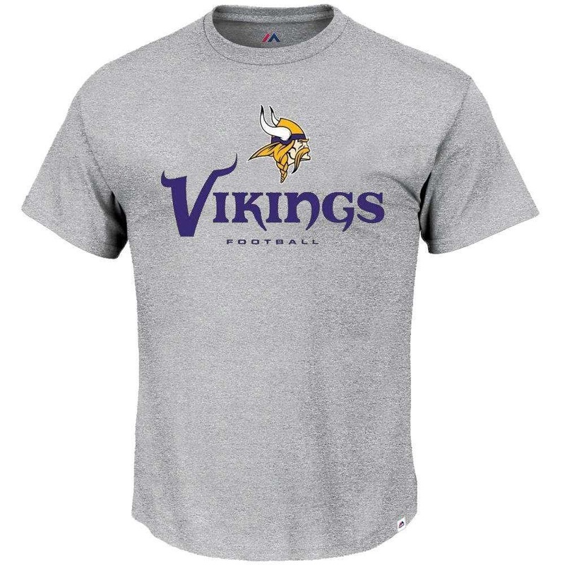 Minnesota Vikings Majestic NFL Critical Victory T-Shirt – Heather