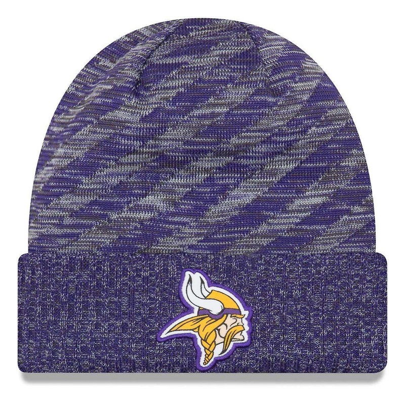 Minnesota Vikings New Era NFL 2018 NFL Sideline TD Knit Beanie – Purple