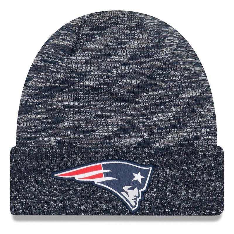 New England Patriots New Era NFL 2018 NFL Sideline TD Knit Beanie – Navy