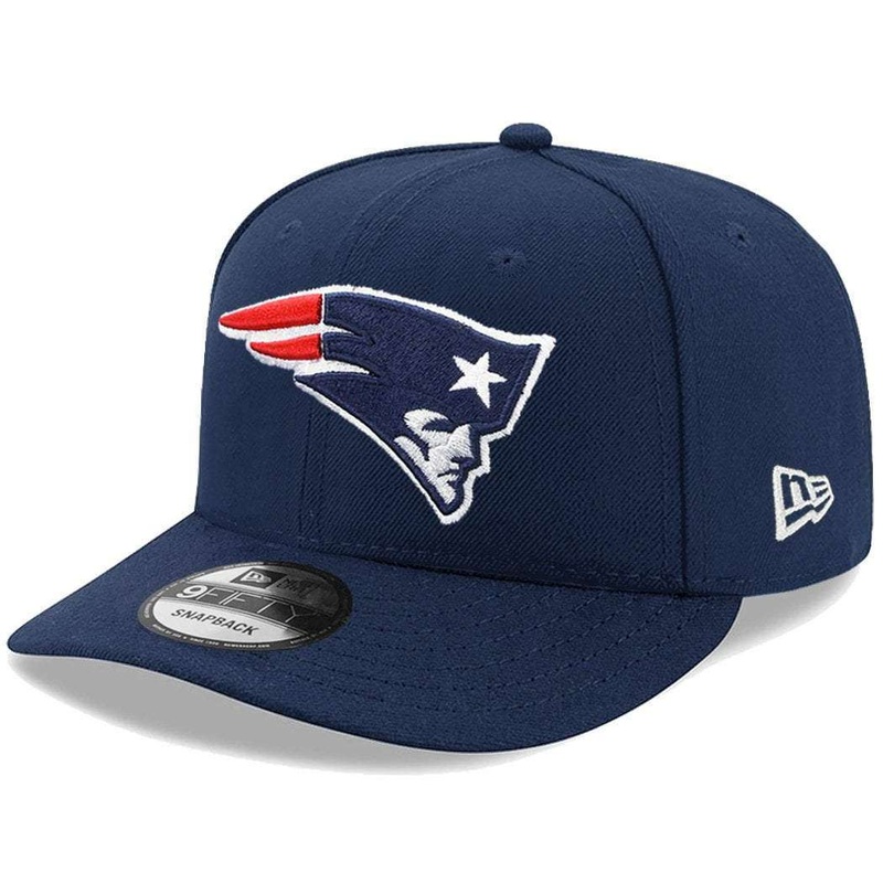 New England Patriots New Era NFL Team Pre-Curved 9FIFTY Snapback Hat – Navy