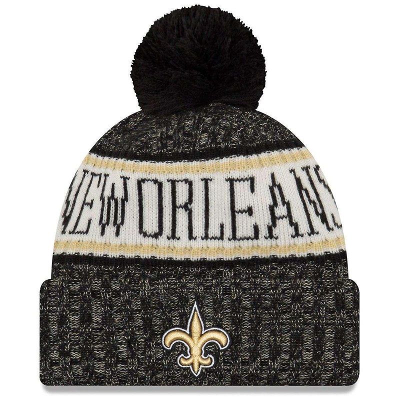 New Orleans Saints New Era NFL 2018 NFL Sideline Knit Beanie – Black