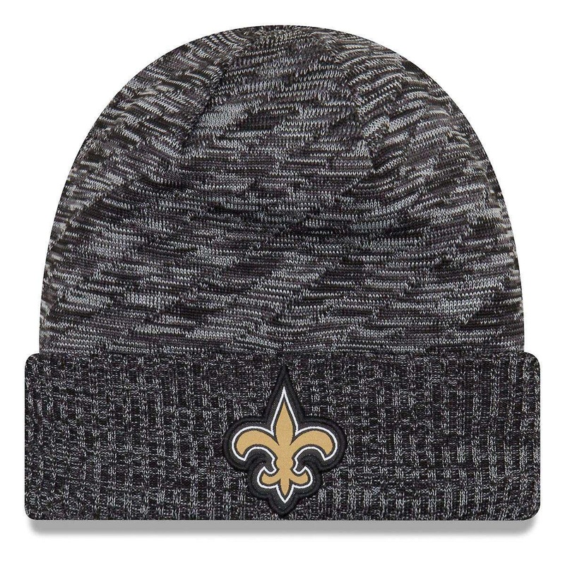 New Orleans Saints New Era NFL 2018 NFL Sideline TD Knit Beanie – Black