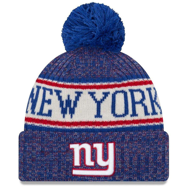 New York Giants New Era NFL 2018 NFL Sideline Knit Beanie – Blue