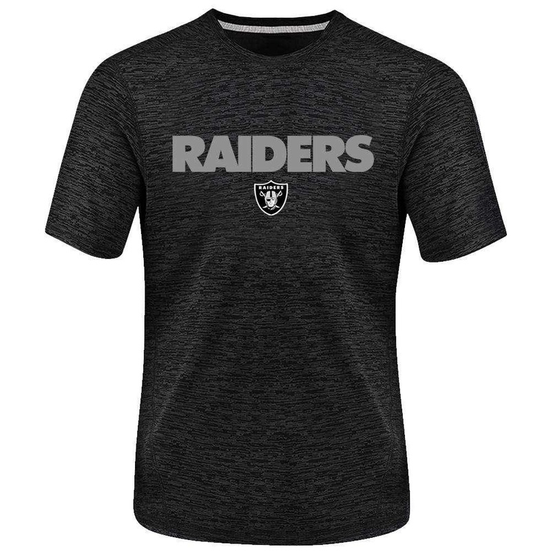 Oakland Raiders Majestic NFL Ultra Streak Performance T-Shirt – Black