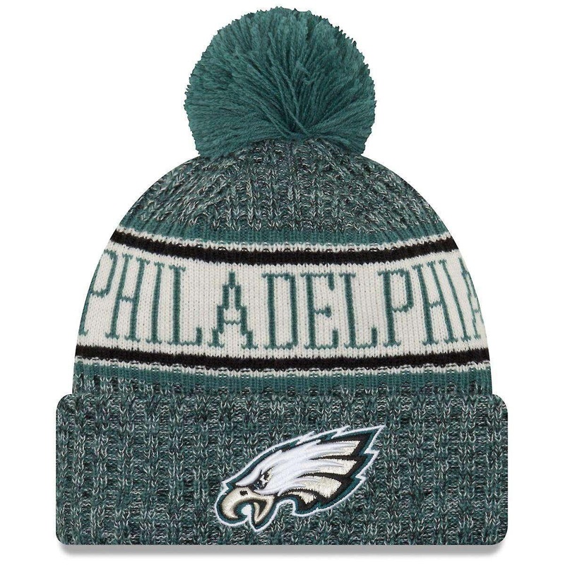 Philadelphia Eagles New Era NFL 2018 NFL Sideline Knit Beanie – Green