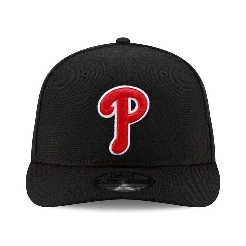 Philadelphia Phillies New Era MLB Team Pre-Curved 9FIFTY Snapback Hat – Black
