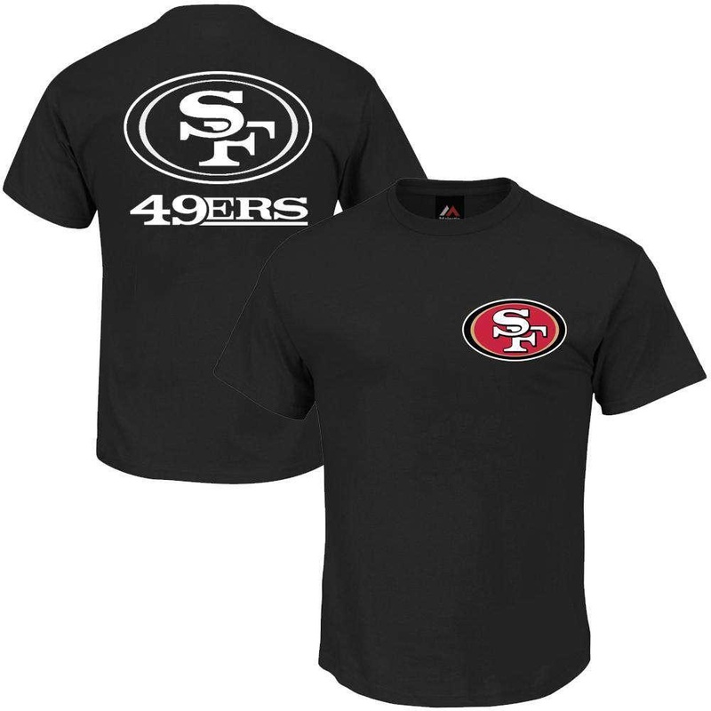 San Francisco 49ers Majestic NFL Team Tackert T-Shirt – Black