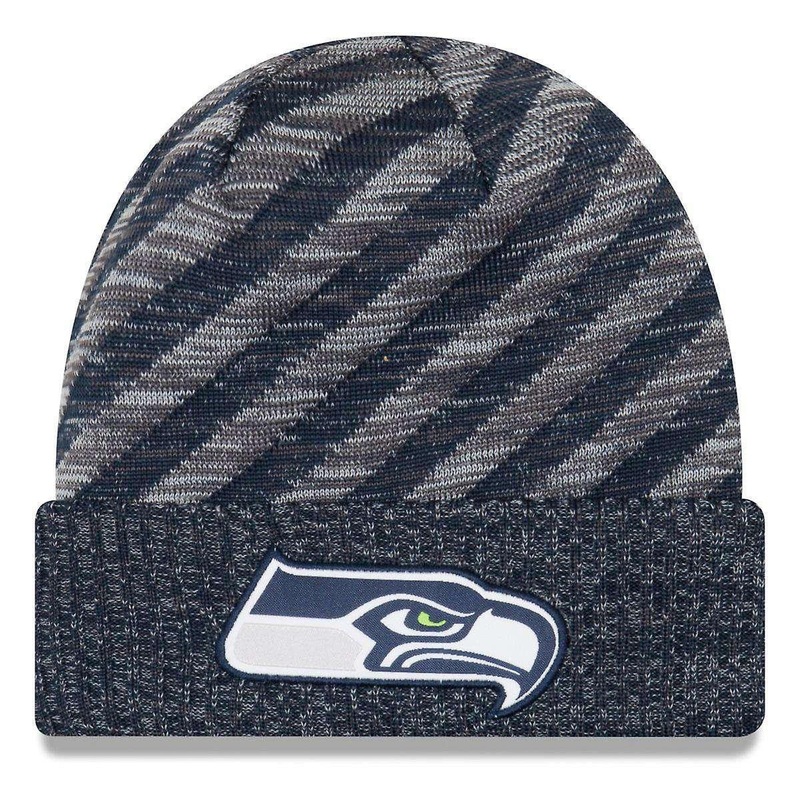 Seattle Seahawks New Era NFL 2018 NFL Sideline TD Knit Beanie – Navy