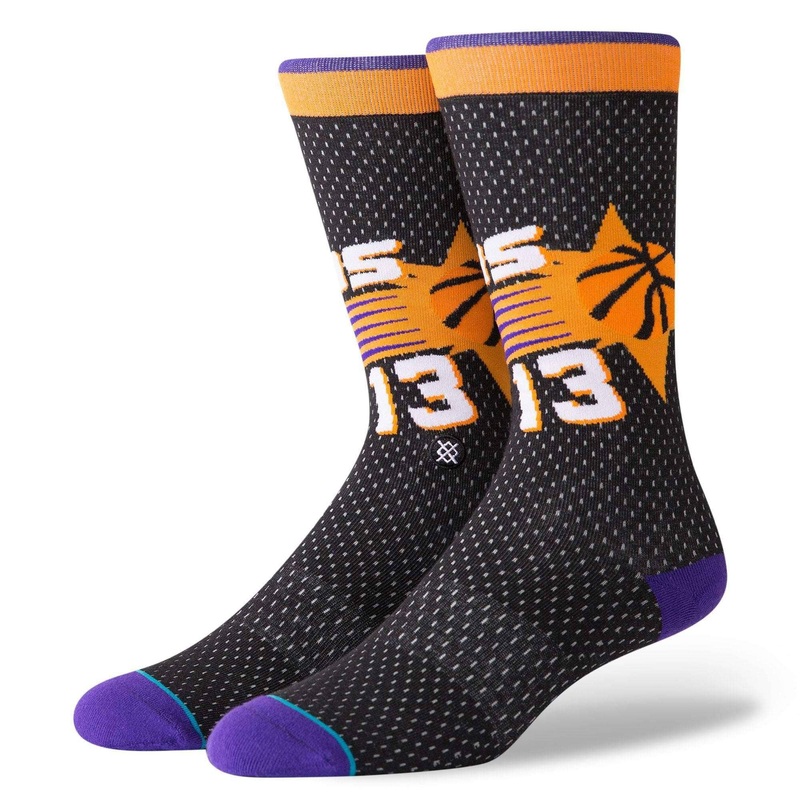 Steve Nash Phoenix Suns Stance NBA HWC Throwback Jersey Crew Socks – Black