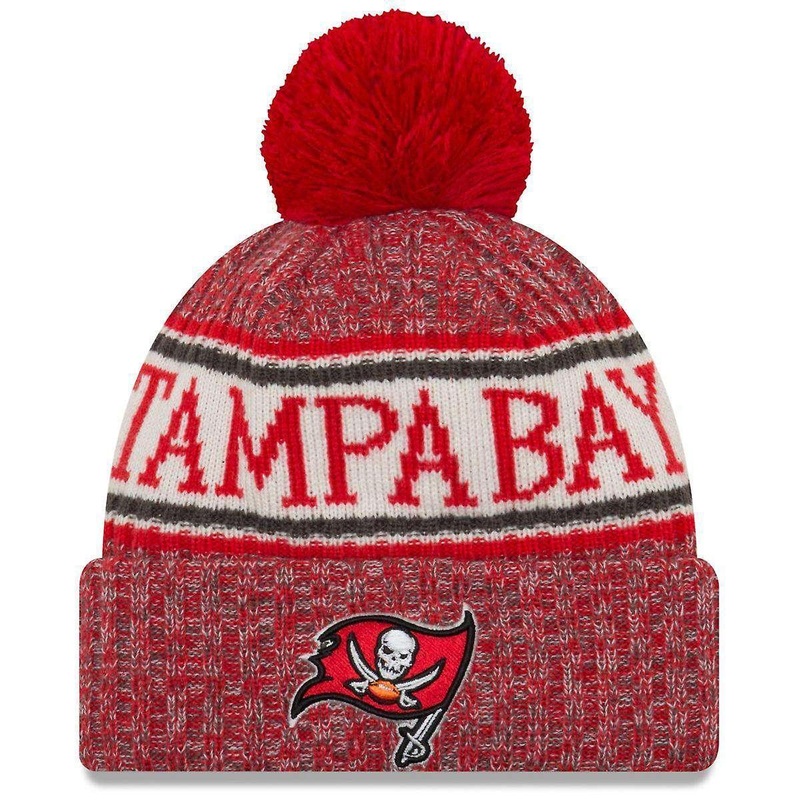 Tampa Bay Buccaneers New Era NFL 2018 NFL Sideline Knit Beanie – Red