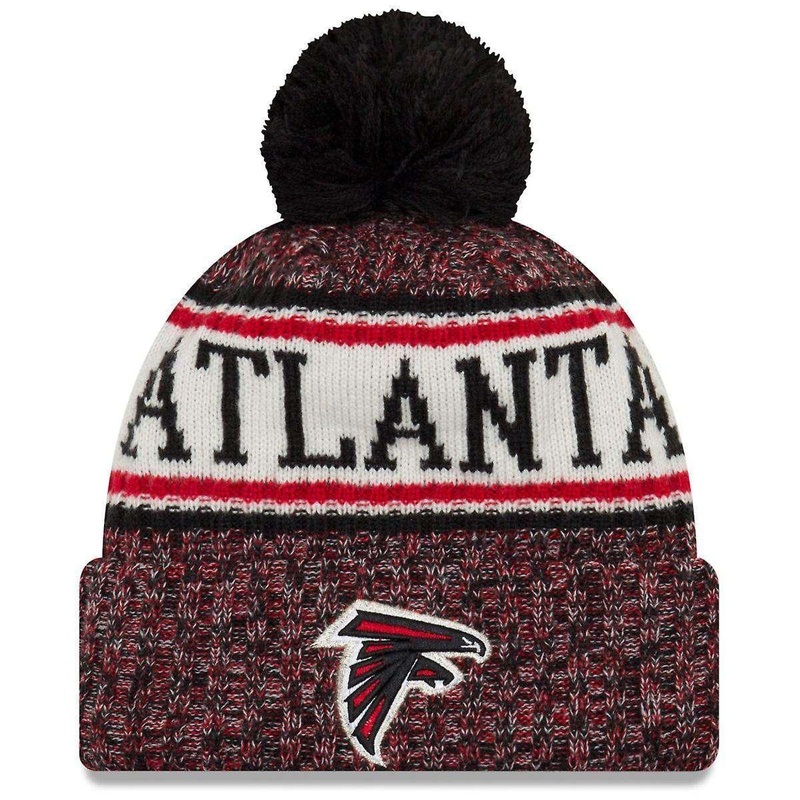 Atlanta Falcons New Era NFL 2018 NFL Sideline Knit Beanie – Black