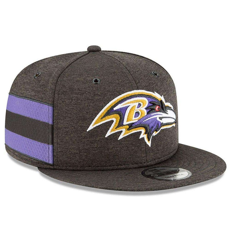 Baltimore Ravens New Era NFL 2018 Sideline 9FIFTY Snapback Hat – Black