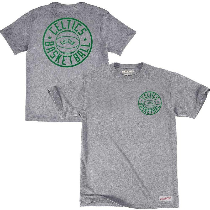 Boston Celtics Mitchell & Ness NBA Full Circle T-Shirt – Grey Marle