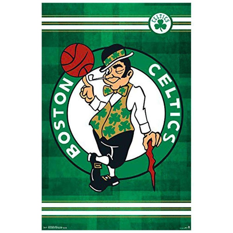 Boston Celtics Team Logo 61×91.5cm Trends NBA Poster – Laminated