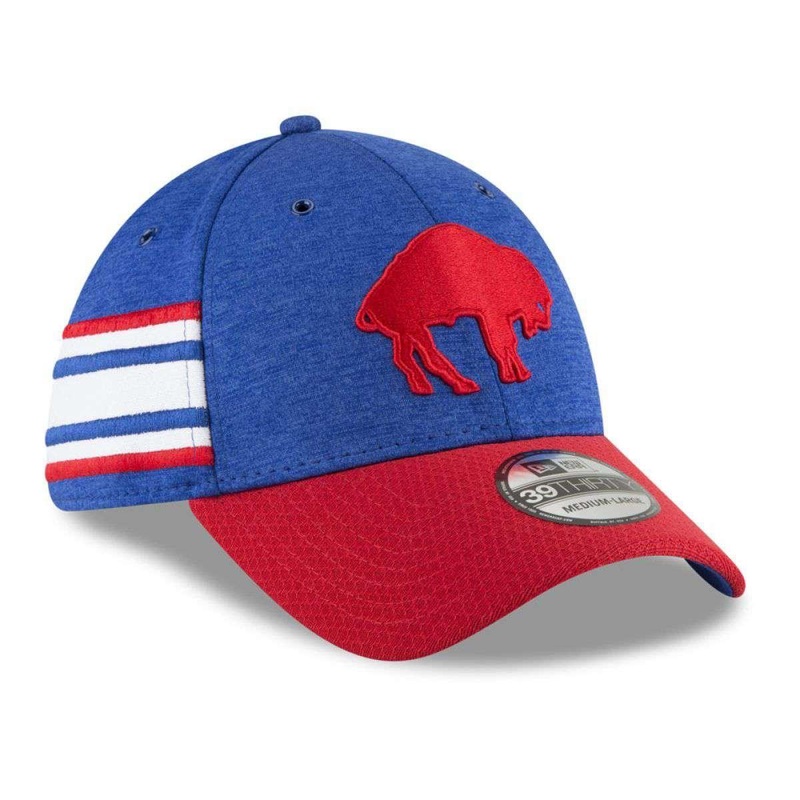 Buffalo Bills New Era NFL 2018 Sideline CC 39THIRTY Stretch-Fit Curved Hat – Blue