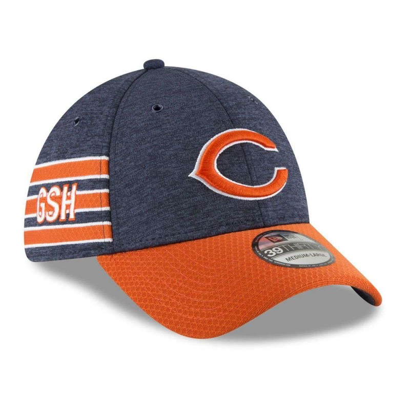 Chicago Bears New Era NFL 2018 Sideline 39THIRTY Stretch-Fit Curved Hat – Navy