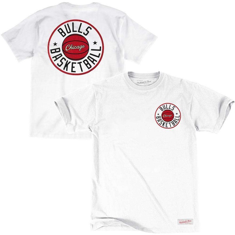 Chicago Bulls Mitchell & Ness NBA Full Circle T-Shirt – White