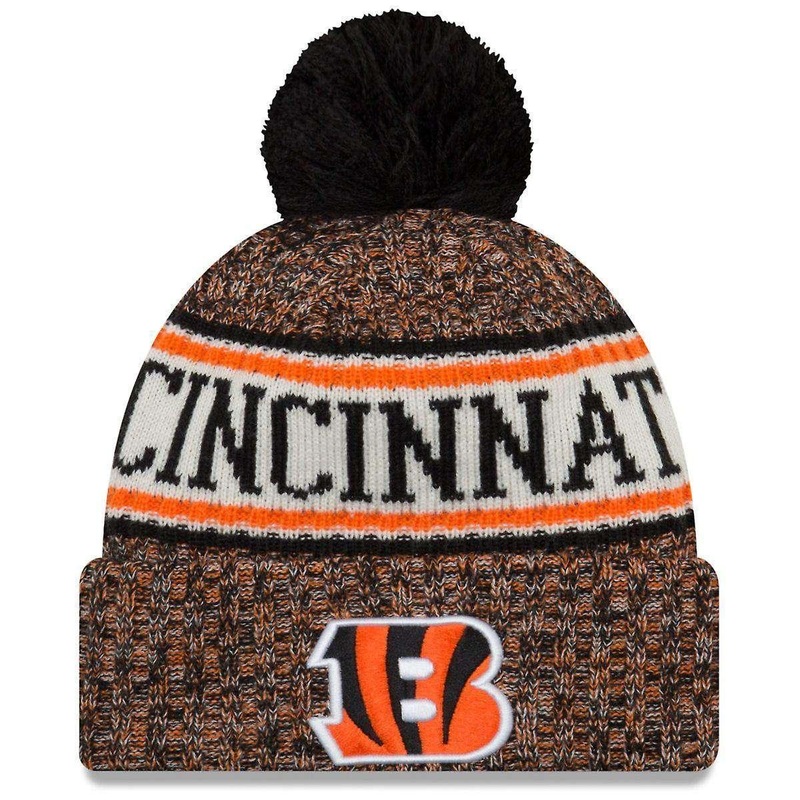 Cincinnati Bengals New Era NFL 2018 NFL Sideline Knit Beanie – Black