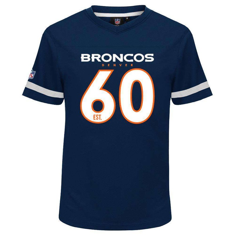 Denver Broncos Majestic NFL Poly Mesh Jersey Shirt – Navy