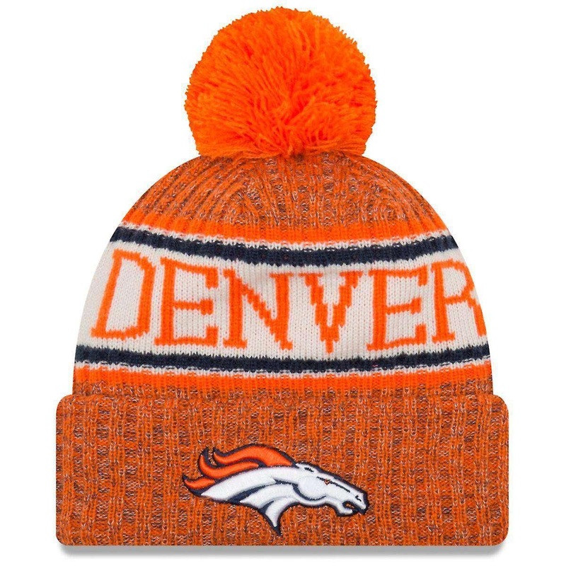 Denver Broncos New Era NFL 2018 NFL Sideline Knit Beanie – Orange