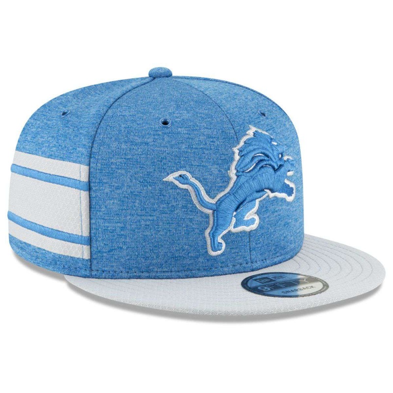 Detroit Lions New Era NFL 2018 Sideline 9FIFTY Snapback Hat – Blue