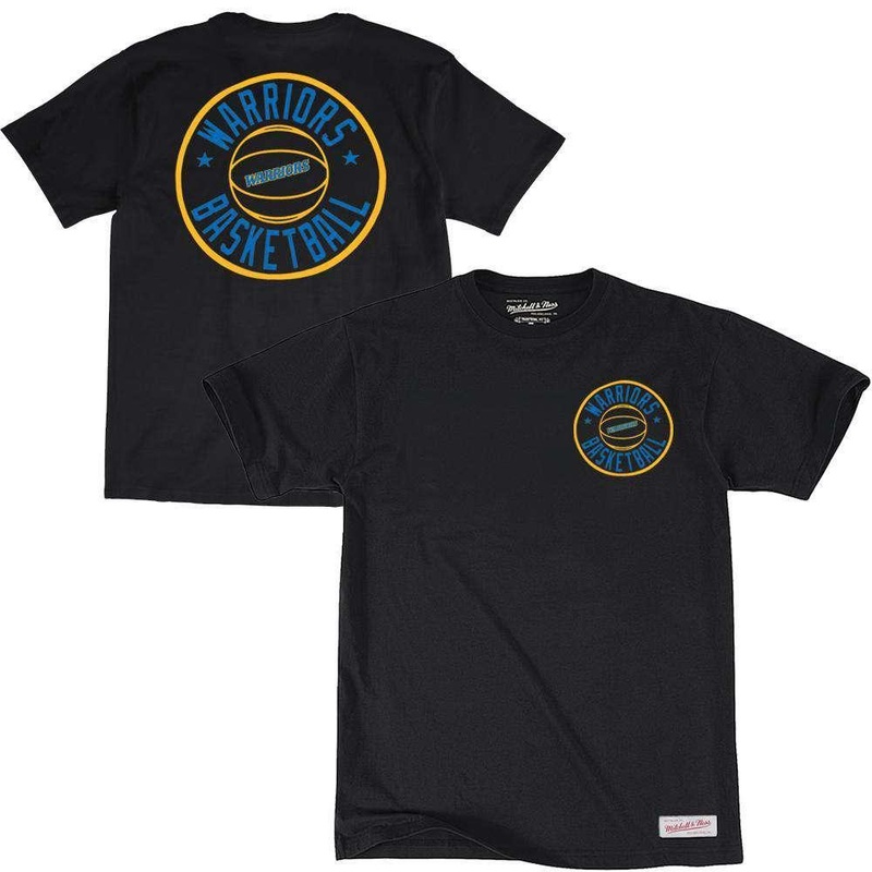 Golden State Warriors Mitchell & Ness NBA Full Circle T-Shirt – Black