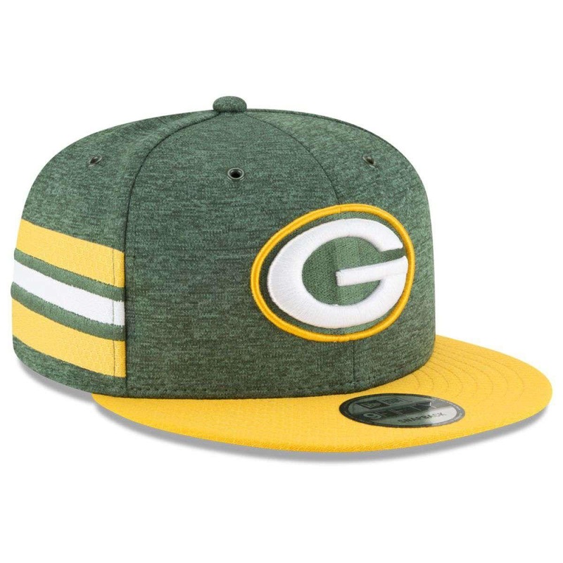 Green Bay Packers New Era NFL 2018 Sideline 9FIFTY Snapback Hat – Green