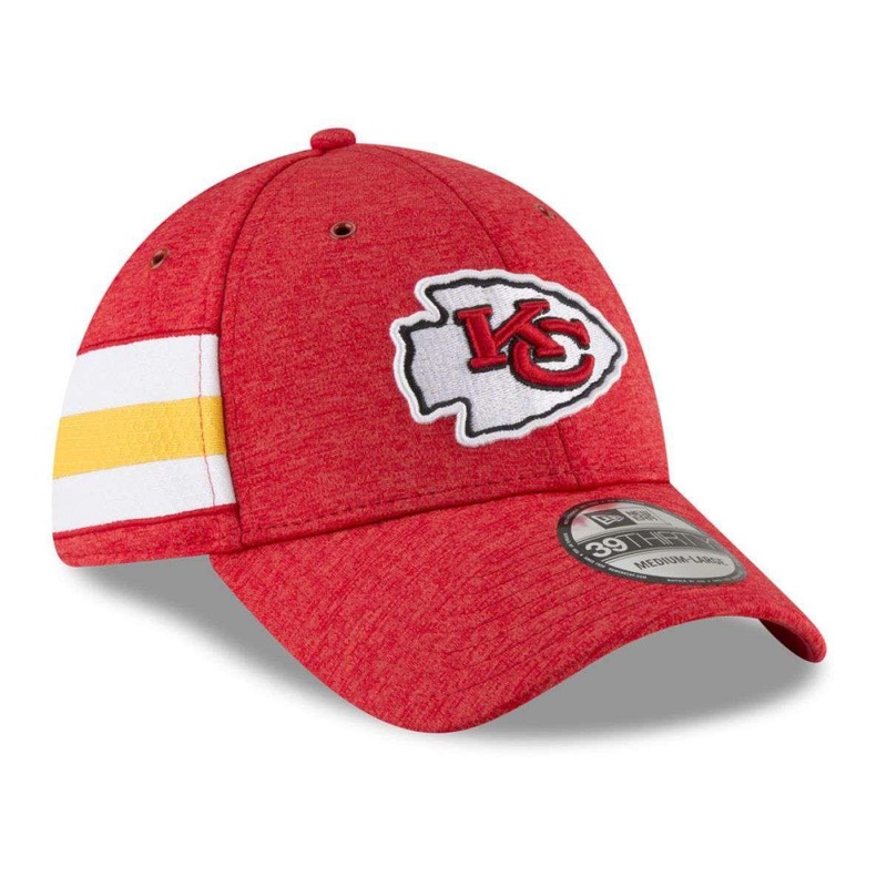 Kansas City Chiefs New Era NFL 2018 Sideline 39THIRTY Stretch-Fit Curved Hat – Red